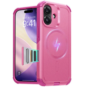Husa de protectie ESR Cyber Halolock compatibil cu iPhone 17, Roz