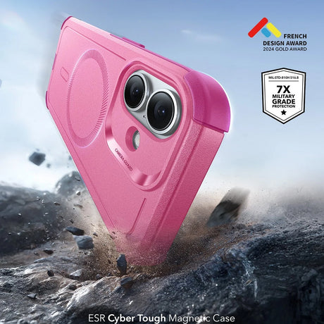 Husa de protectie ESR Cyber Halolock compatibil cu iPhone 17, Roz