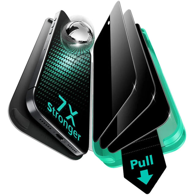Folie de protectie ESR Privacy Armorite UltraFit (set de 3) compatibil cu iPhone 17 Pro Max, Negru
