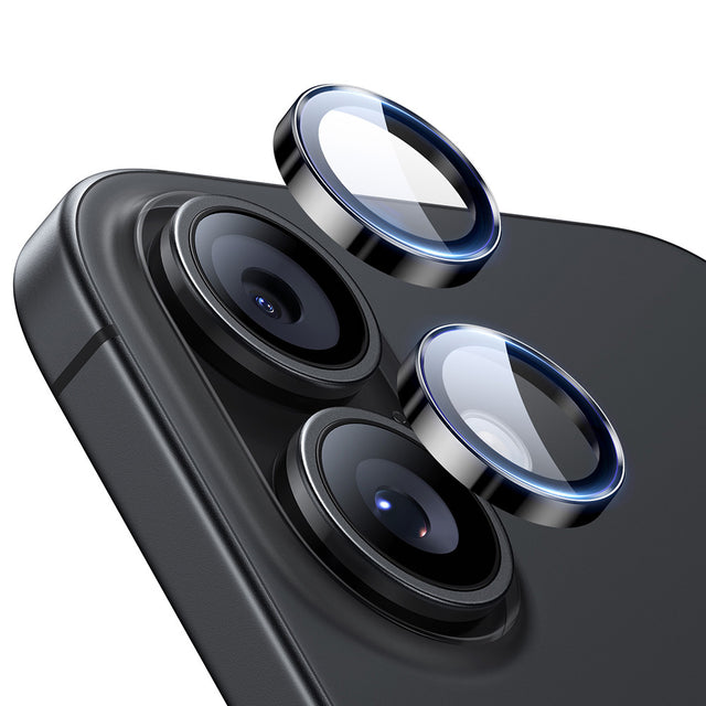 Folie de protectie ESR Armorite Camera Lens Protectors compatibil cu iPhone 16 / iPhone 16 Plus / iPhone 17, Negru