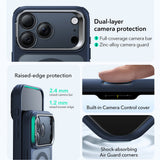 Husa de protectie ESR Classic Hybrid HaloLock Kickstand compatibil cu iPhone 17 Pro Max, Frosted Blue