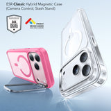 Husa de protectie ESR Classic Hybrid HaloLock Kickstand compatibil cu iPhone 17 Pro, Frosted Pink