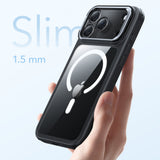 Husa de protectie ESR Classic Hybrid HaloLock Kickstand compatibil cu iPhone 17 Pro, Transparent Black