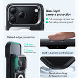 Husa de protectie ESR Classic Hybrid HaloLock Kickstand compatibil cu iPhone 17 Pro, Transparent Black