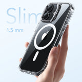 Husa de protectie ESR Classic Hybrid HaloLock Kickstand compatibil cu iPhone 17, Transparent