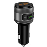 Gadget Techsuit FM Modulator VoltTune (MFM1), Dual-USB, QC3.0, MP3 Player Function, Bluetooth, Negru