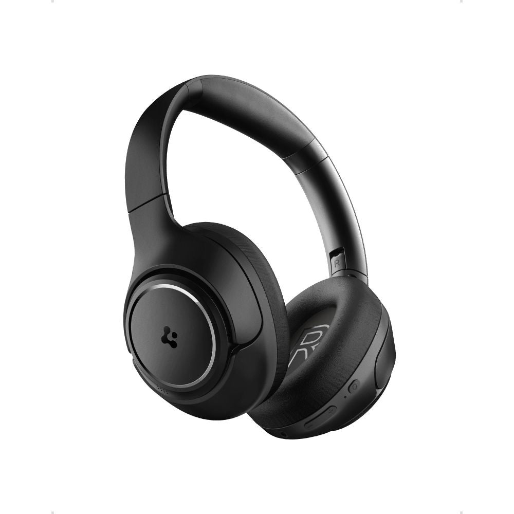 Casti Spigen Wireless SA2403 (ASD09691), Bluetooth 5.4, Active Noise Cancelling, Microphone, Low Latency, Negru