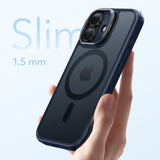 Husa de protectie ESR Classic Hybrid HaloLock Kickstand compatibil cu iPhone 17, Frosted Blue