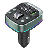 Gadget Techsuit FM Modulator EchoDrive (MFM3), Dual PD35W, Bluetooth V5.4, U-Disk to Play Music, Bass Setting, Negru