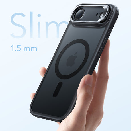 Husa de protectie ESR Classic Hybrid HaloLock Kickstand compatibil cu iPhone 17 Air, Negru Mat