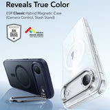 Husa de protectie ESR Classic Hybrid HaloLock Kickstand compatibil cu iPhone 17 Air, Frosted Blue