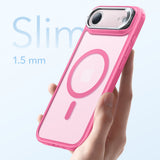 Husa de protectie ESR Classic Hybrid HaloLock Kickstand compatibil cu iPhone 17 Air, Frosted Pink