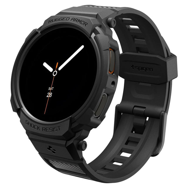 Accesoriu smartwatch Spigen Rugged Armor Pro (ACS10005) compatibil cu Samsung Galaxy Watch8 40mm, Negru Mat