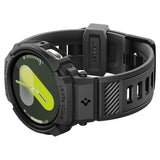 Accesoriu smartwatch Spigen Rugged Armor Pro (ACS10005) compatibil cu Samsung Galaxy Watch8 40mm, Negru Mat