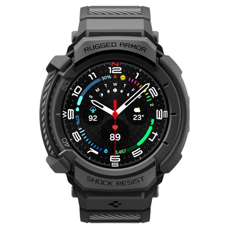 Accesoriu smartwatch Spigen Rugged Armor Pro (ACS10013) compatibil cu Samsung Galaxy Watch8 Classic, Negru Mat