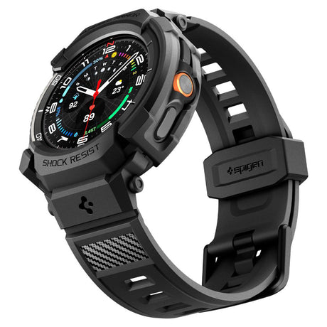 Accesoriu smartwatch Spigen Rugged Armor Pro (ACS10013) compatibil cu Samsung Galaxy Watch8 Classic, Negru Mat