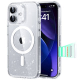 Husa de protectie ESR Classic Hybrid HaloLock compatibil cu iPhone 17, Transparent Shimmer
