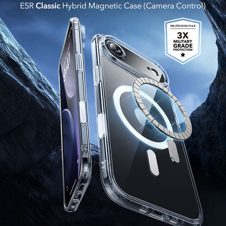 Husa de protectie ESR Classic Hybrid HaloLock compatibil cu iPhone 17 Air, Transparent