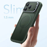Husa de protectie ESR Classic Hybrid HaloLock Kickstand compatibil cu iPhone 17, Frosted Green