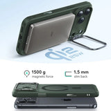 Husa de protectie ESR Classic Hybrid HaloLock Kickstand compatibil cu iPhone 17 Pro, Frosted Green