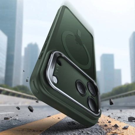 Husa de protectie ESR Classic Hybrid HaloLock Kickstand compatibil cu iPhone 17 Pro, Frosted Green