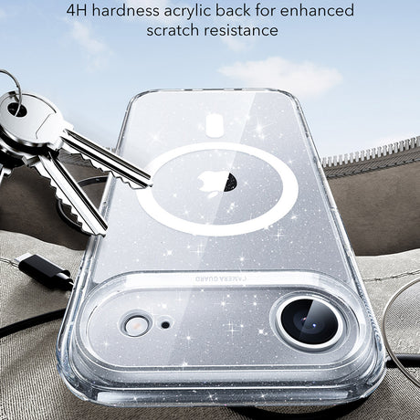 Husa de protectie ESR Classic Hybrid HaloLock compatibil cu iPhone 17 Air, Transparent Shimmer