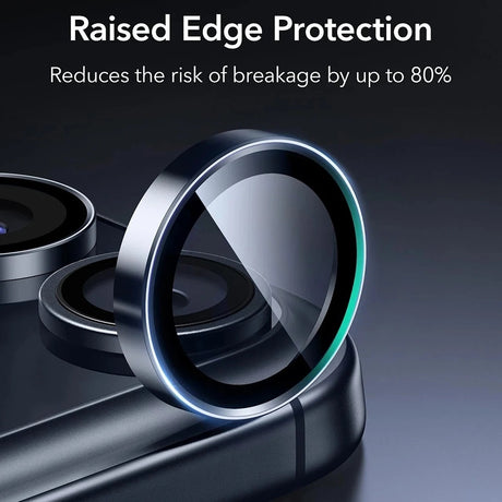 Folie de protectie ESR Armorite Camera Lens Protectors compatibil cu iPhone 14 Pro/Pro Max/15 Pro/Pro Max/16 Pro/Pro Max/17 Pro/Pro Max, Albastru