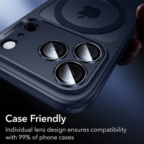 Folie de protectie ESR Armorite Camera Lens Protectors compatibil cu iPhone 14 Pro/Pro Max/15 Pro/Pro Max/16 Pro/Pro Max/17 Pro/Pro Max, Albastru