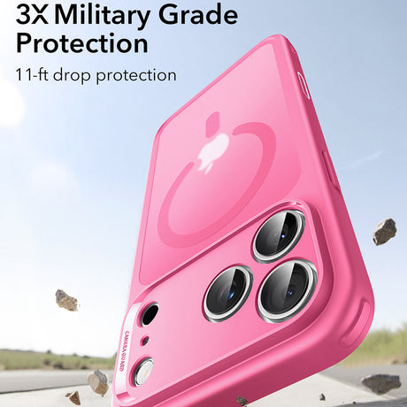 Husa de protectie ESR Classic Hybrid HaloLock compatibil cu iPhone 17 Pro, Frosted Pink