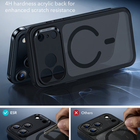 Husa de protectie ESR Classic Hybrid HaloLock compatibil cu iPhone 17 Pro, Negru Mat