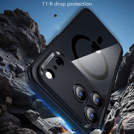 Husa de protectie ESR Classic Hybrid HaloLock compatibil cu iPhone 17 Pro Max, Transparent Black