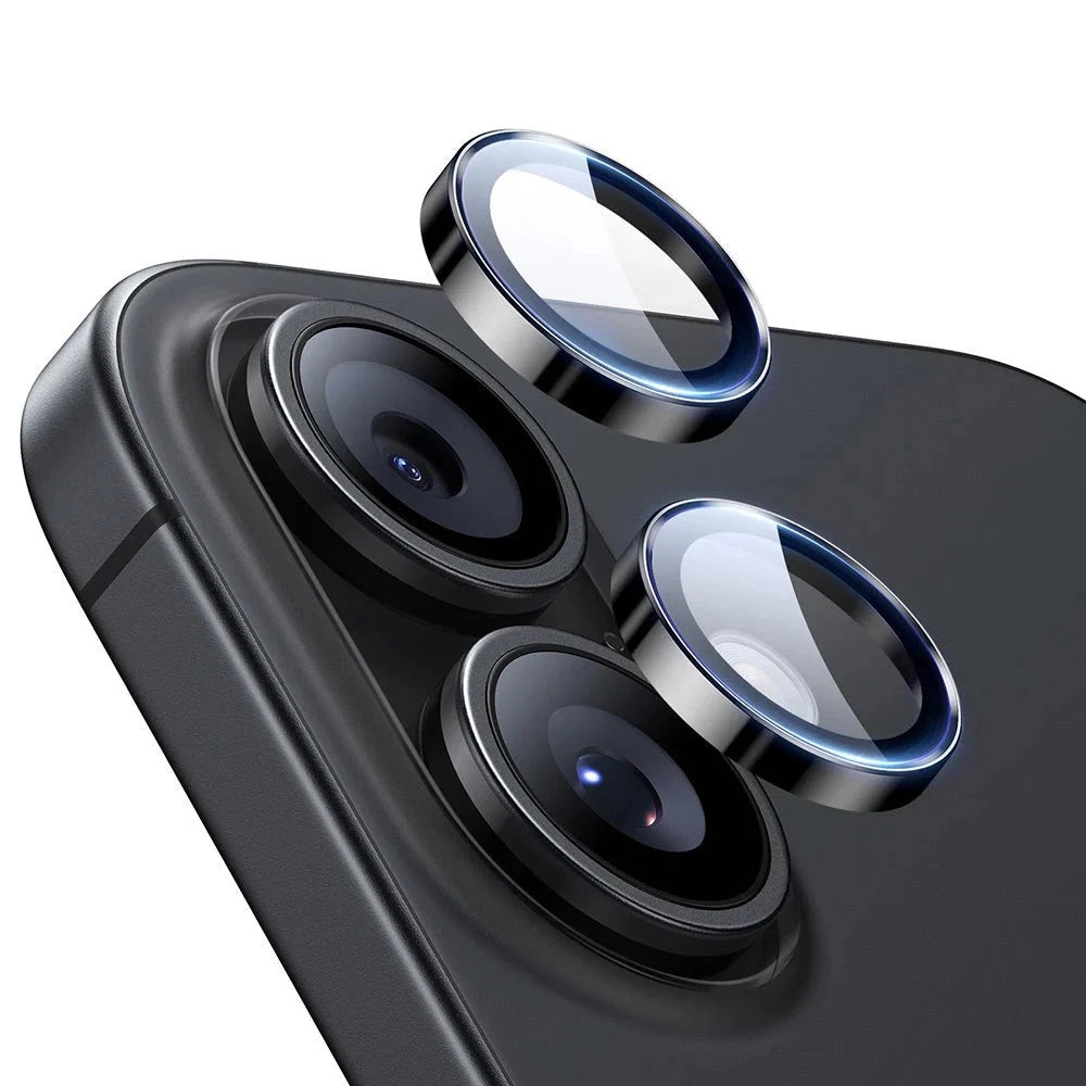 Folie de protectie ESR Armorite Camera Lens Protectors (set de 2) compatibil cu iPhone 16 / iPhone 16 Plus / iPhone 17, Negru