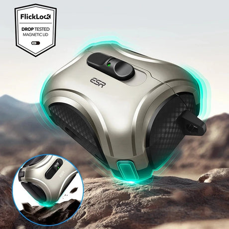 Casti ESR Cyber FlickLock HaloLock, Apple AirPods Pro 3, Titanium