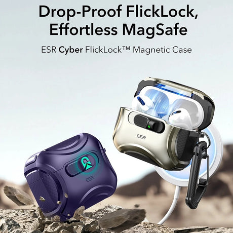 Casti ESR Cyber FlickLock HaloLock, Apple AirPods Pro 3, Mov