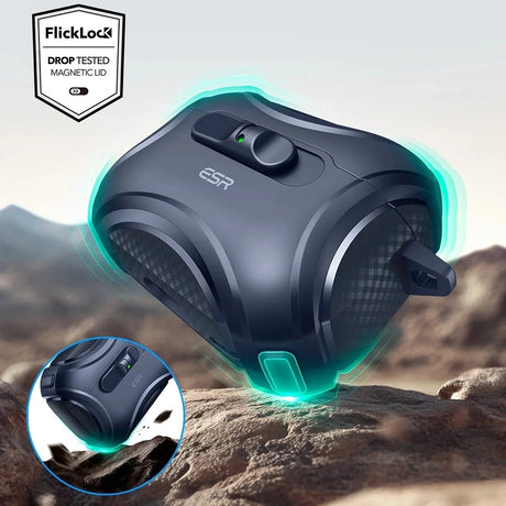 Casti ESR Cyber FlickLock HaloLock, Apple AirPods Pro 3, Albastru