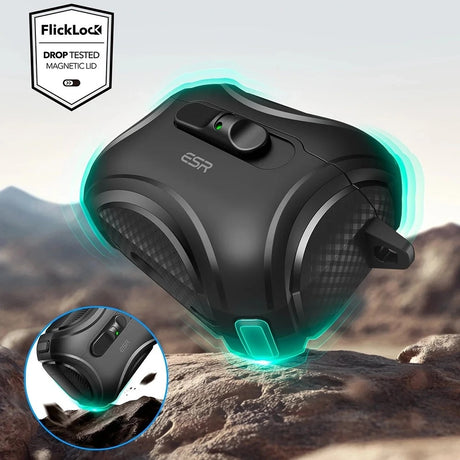 Casti ESR Cyber FlickLock HaloLock, Apple AirPods Pro 3, Negru