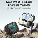 Casti ESR Cyber FlickLock HaloLock, Apple AirPods Pro 3, Negru