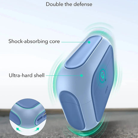 Casti ESR Orbit Hybrid HaloLock, Apple AirPods Pro 3, Albastru Pudrat