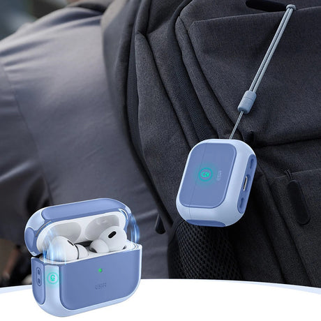 Casti ESR Orbit Hybrid HaloLock, Apple AirPods Pro 3, Albastru Pudrat