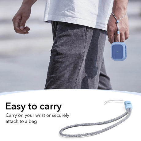Casti ESR Orbit Hybrid HaloLock, Apple AirPods Pro 3, Albastru Pudrat