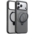 Husa de protectie Torras Ostand Spin MagSafe Series compatibil cu iPhone 17 Pro, Negru