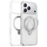 Husa de protectie Torras Ostand Spin MagSafe Series compatibil cu iPhone 17 Pro, Transparent