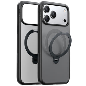 Husa de protectie Torras Ostand Spin MagSafe Series compatibil cu iPhone 17 Pro Max, Negru