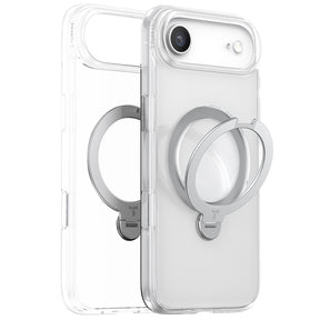 Husa de protectie Torras Ostand Spin MagSafe Series compatibil cu iPhone 17 Air, Transparent