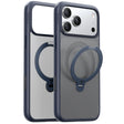 Husa de protectie Torras Ostand Spin MagSafe Series compatibil cu iPhone 17 Pro Max, Bleumarin