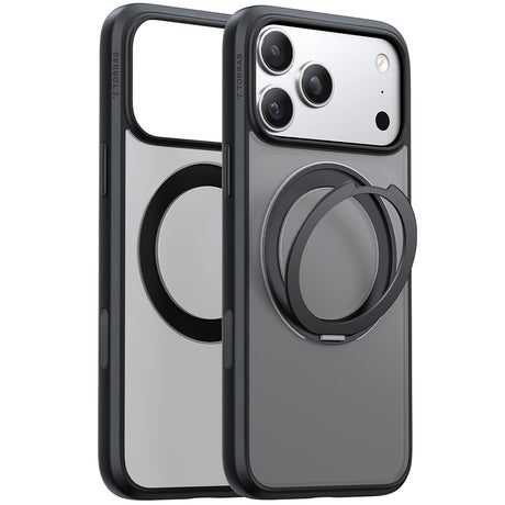 Husa de protectie Torras Ostand Pro MagSafe Series compatibil cu iPhone 17 Pro, Negru