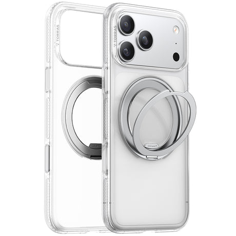Husa de protectie Torras Ostand R Fitness Series compatibil cu iPhone 17 Pro, Transparent