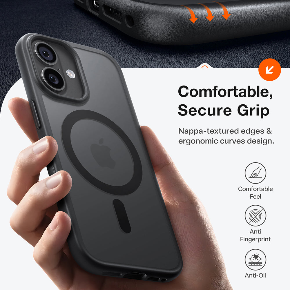 Husa de protectie Torras Guardian Magnetic Series compatibil cu iPhone 17, Negru