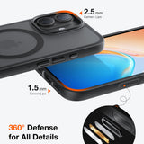 Husa de protectie Torras Guardian Magnetic Series compatibil cu iPhone 17, Negru