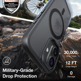 Husa de protectie Torras Guardian Magnetic Series compatibil cu iPhone 17, Negru